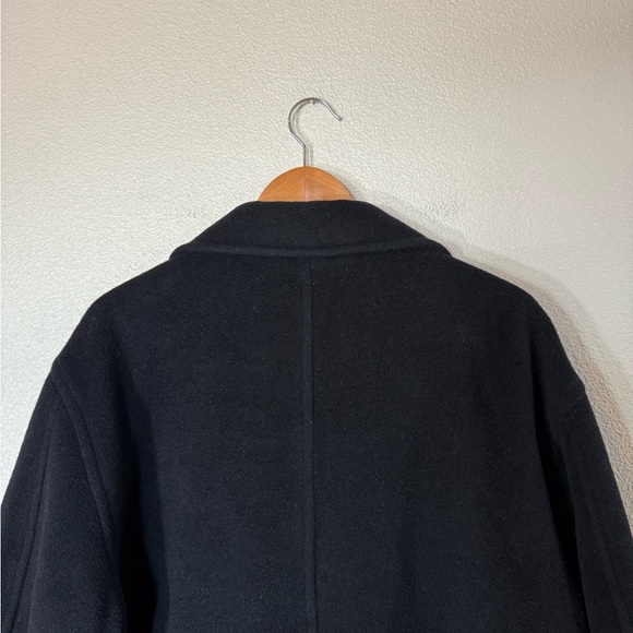 J Crew Wool Blend Black Peacoat size XL - Picture 6 of 10